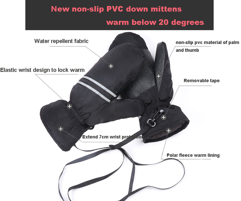 Illustration for article titled Down mittens for men, 30% off, only$ 19.1. warm hands ,warm winter